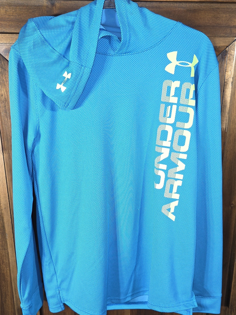 Under Armour Youth Blue Hooded Performance Hoodie